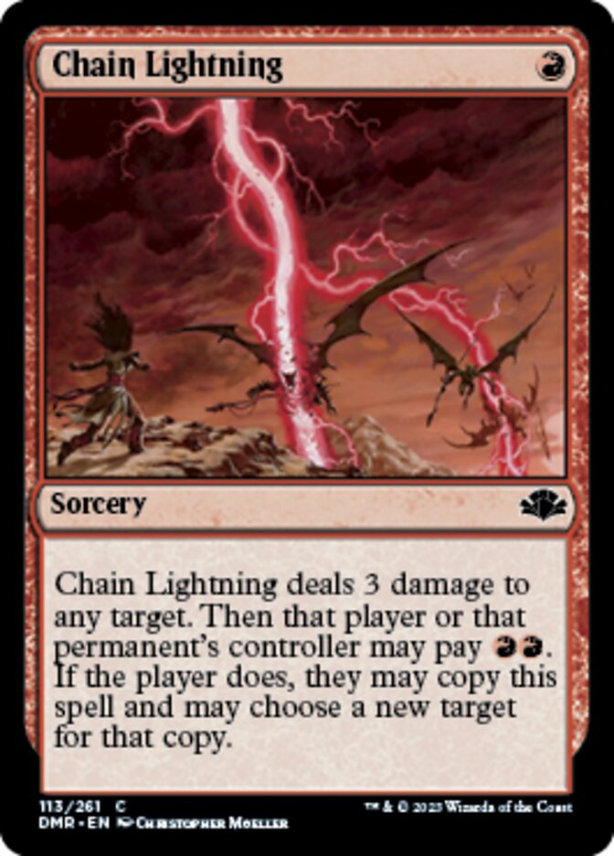 Chain Lightning [Dominaria Remastered]