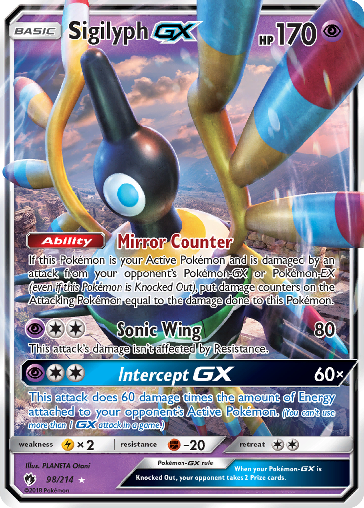 Sigilyph GX (98/214) [Sun & Moon: Lost Thunder]