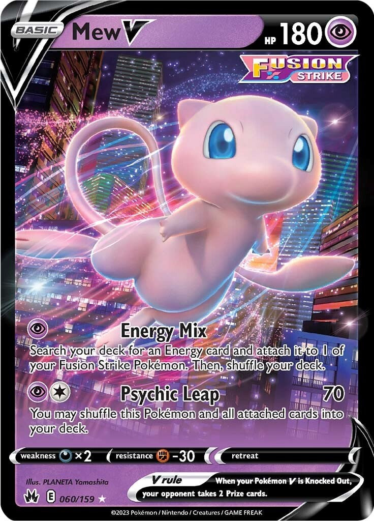 Mew V (060/159) [Sword & Shield: Crown Zenith]