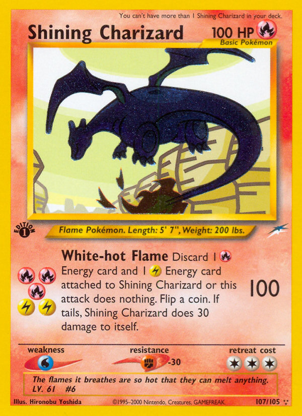 Shining Charizard (107/105) [Neo Destiny 1st Edition] at GT Games