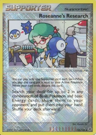 Roseanne's Research (125/132) (League Promos) [Diamond & Pearl: Secret Wonders]