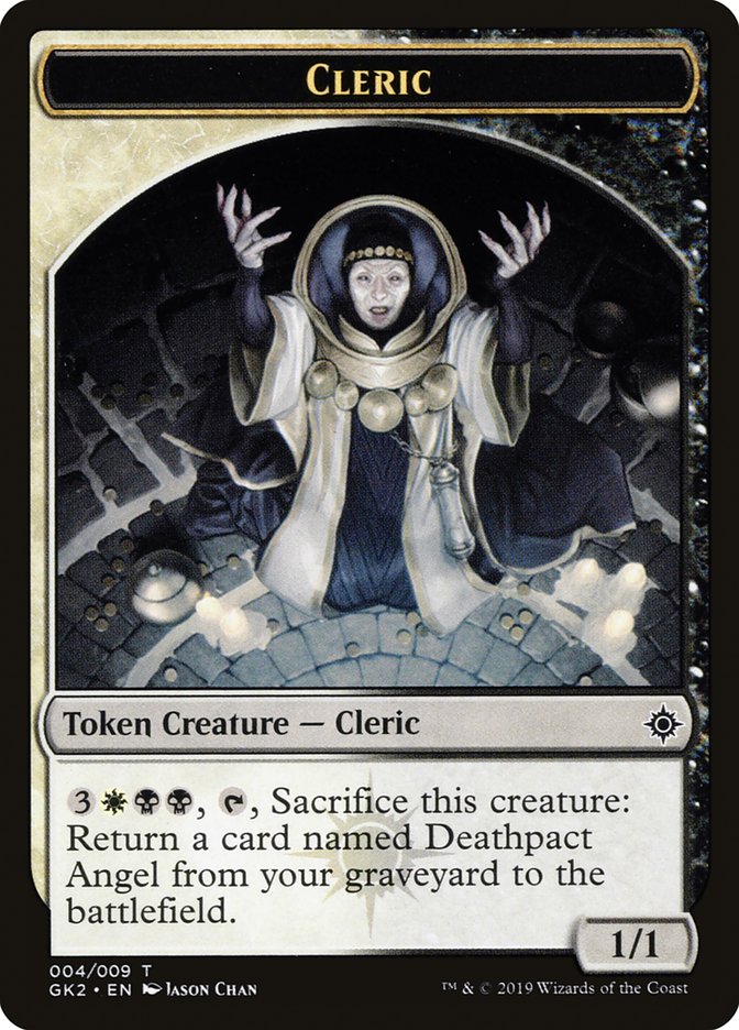 Cleric // Treasure Double-sided Token [Ravnica Allegiance Guild Kits Tokens]