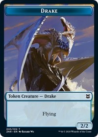 Drake // Goblin Construct Double-sided Token [Zendikar Rising Tokens]