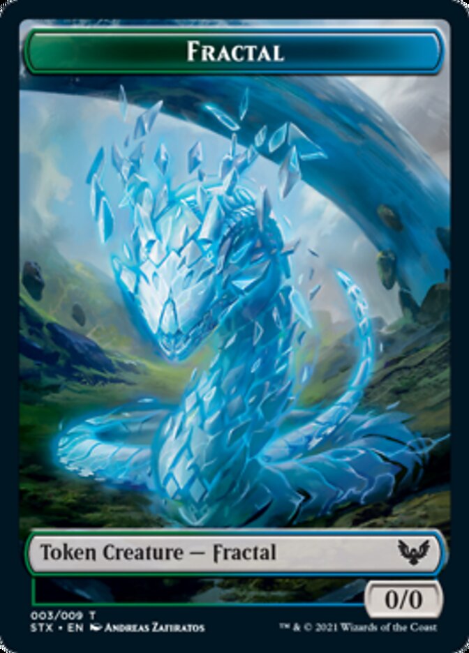 Copy // Fractal Token [Commander 2021 Tokens]