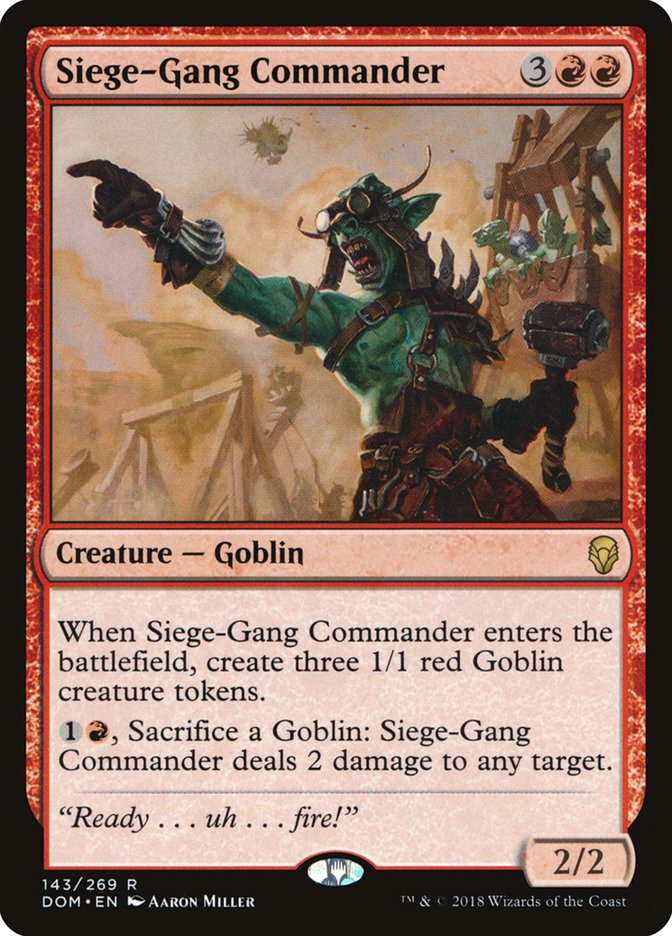 Siege-Gang Commander [Dominaria]