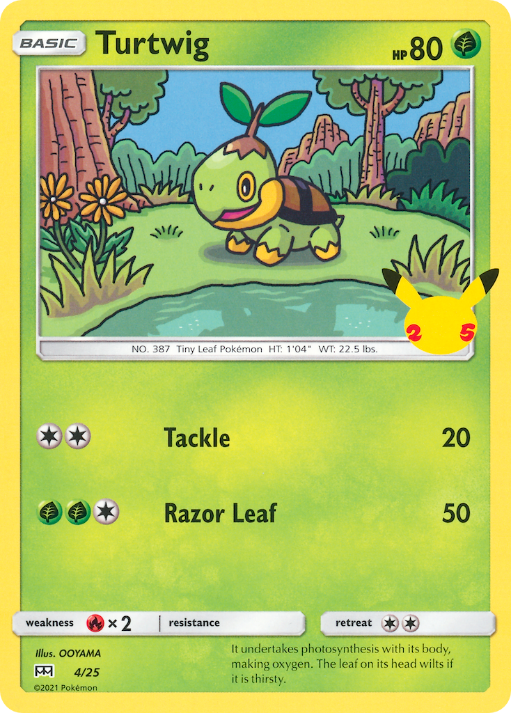 Turtwig (4/25) [McDonald's 25th Anniversary]