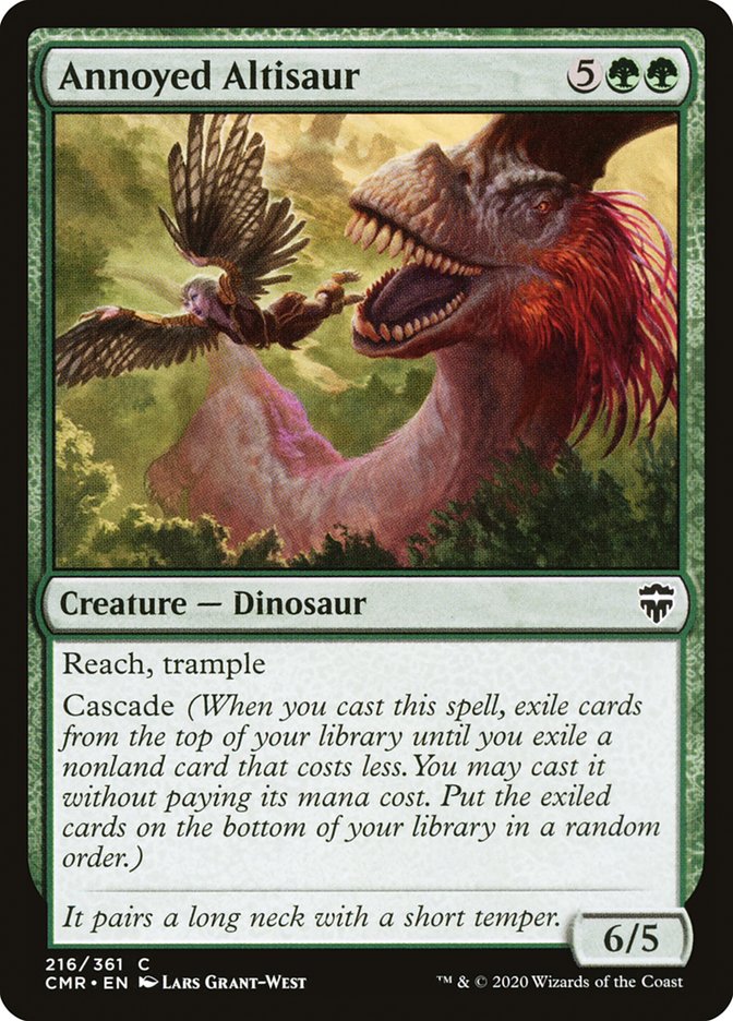 Annoyed Altisaur [Commander Legends]