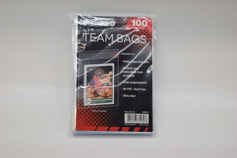 Ultra PRO: Team Bags Resealable Sleeves - 3-3/8in X 3-7/8in (Team Bags)
