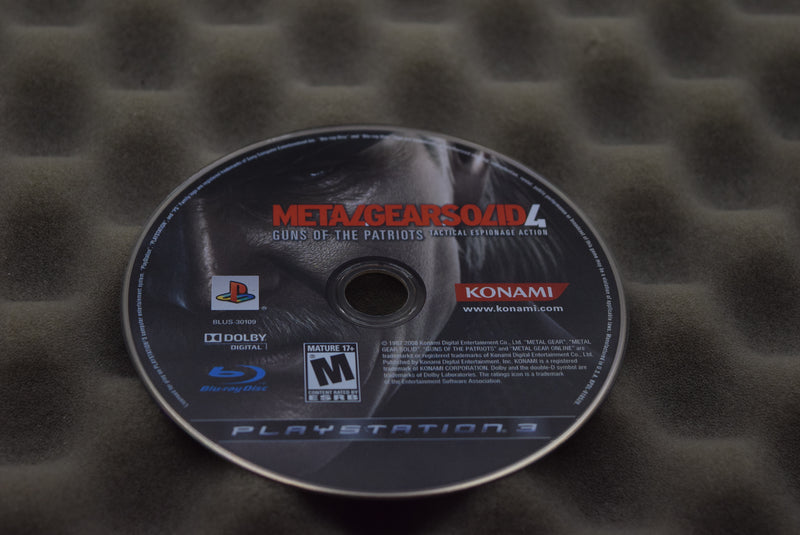 Metal Gear Solid 4 Guns of the Patriots - Playstation 3