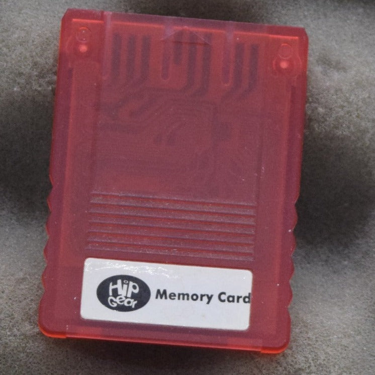 PSX 1MB Memory Card Red