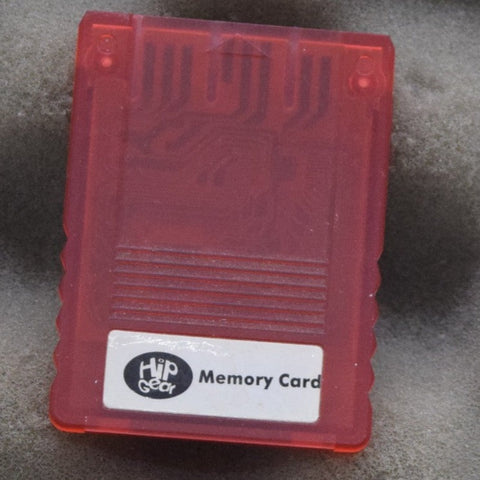 PSX 1MB Memory Card Red