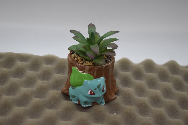 Pokemon Bulbasaur Mini Ceramic Planter with Faux Plant