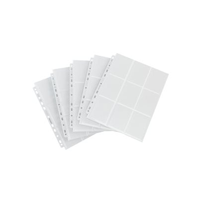 Gamegenic 18-Pocket Top Loading Card Pages - 50 pages - Clear