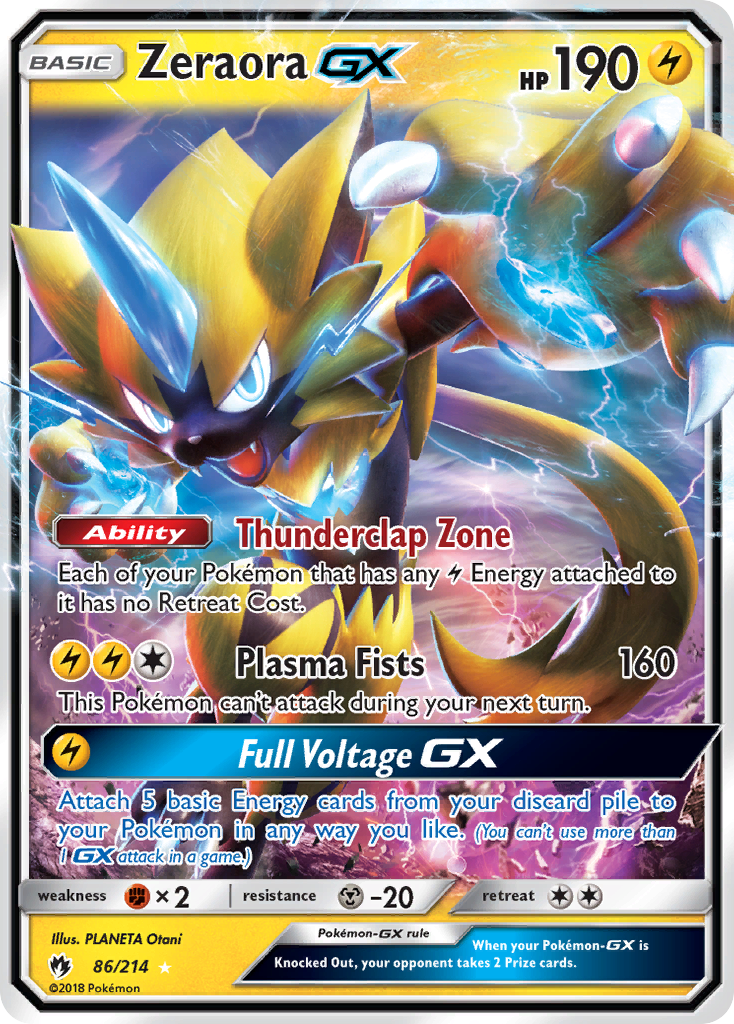 Zeraora GX (86/214) [Sun & Moon: Lost Thunder]