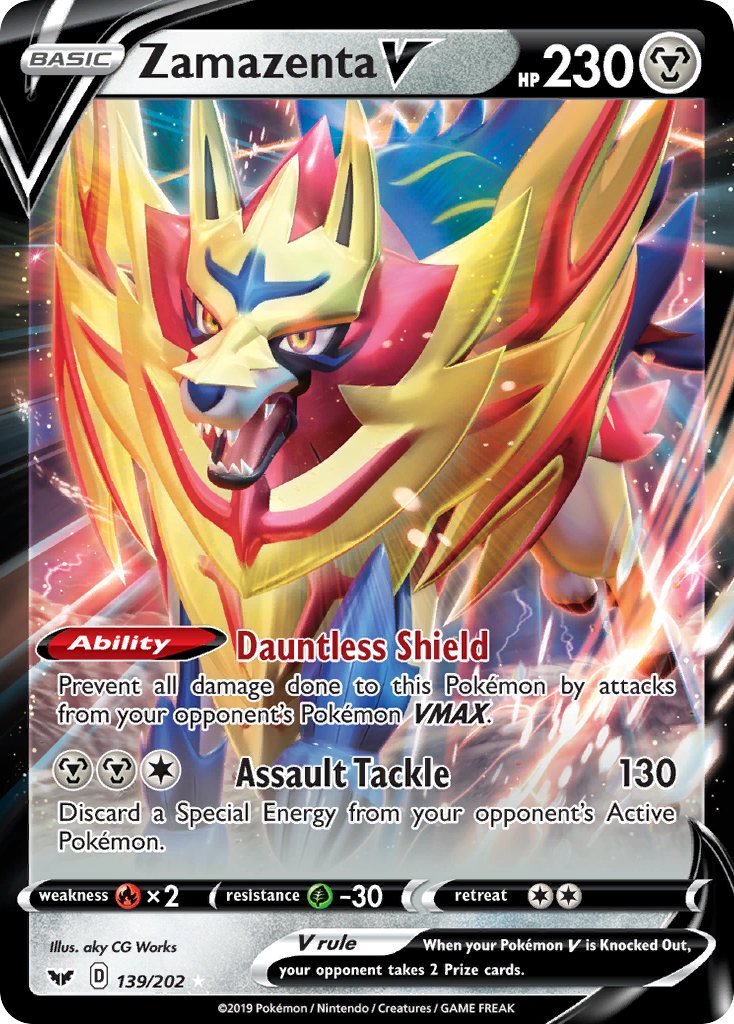 Zamazenta V (139/202) [Sword & Shield: Base Set] at GT Games