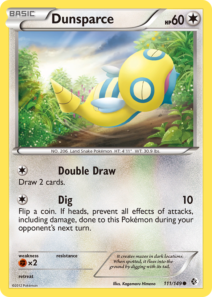 Dunsparce (111/149) [Black & White: Boundaries Crossed]