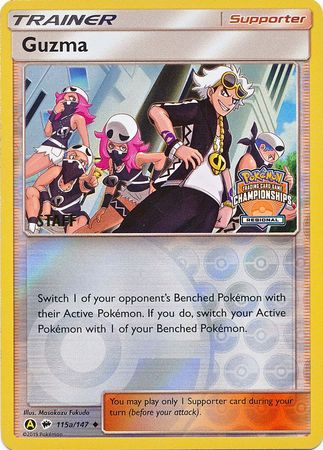 Guzma (115a/147) (Regional Championship Promo Staff) [Sun & Moon: Burning Shadows]