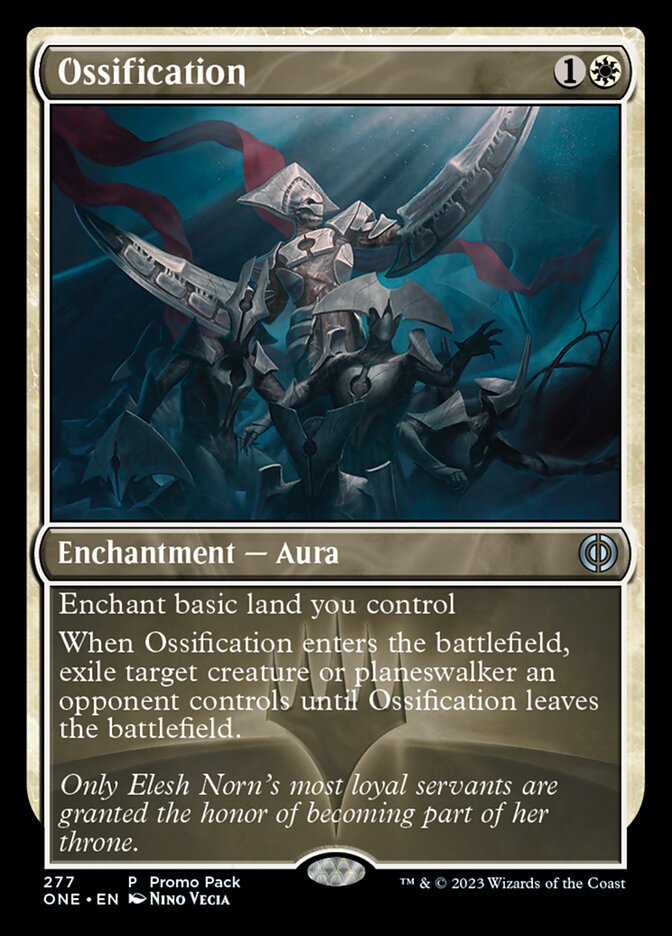 Ossification (Promo Pack) [Phyrexia: All Will Be One Promos]