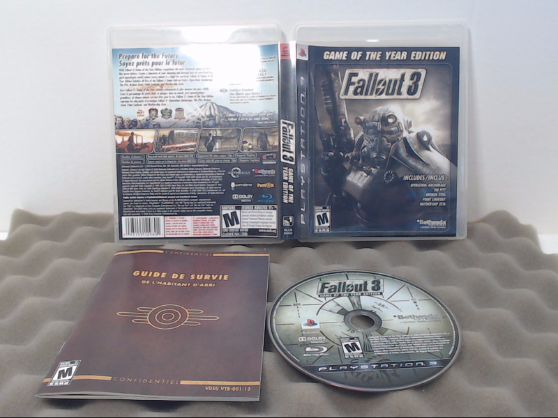 Fallout 3 -- Game of the Year Edition (Sony PlayStation 3, 2009)