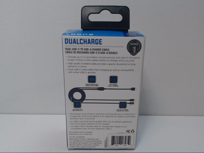 Playstation 5 Dual Charge & Play Cable for PlayStation Controllers by Surge