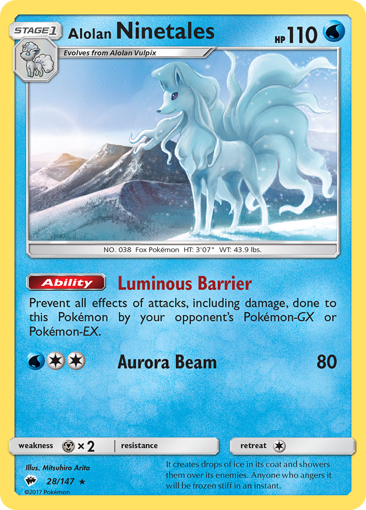 Alolan Ninetales (28/147) [Sun & Moon: Burning Shadows]