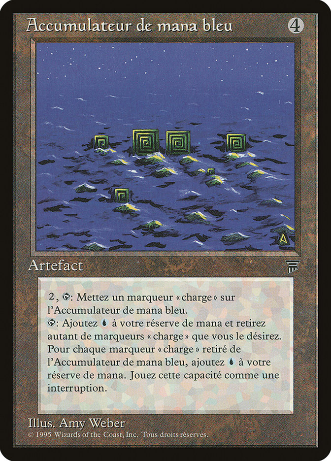 Blue Mana Battery (French) - "Accumulateur de mana bleu" [Renaissance]