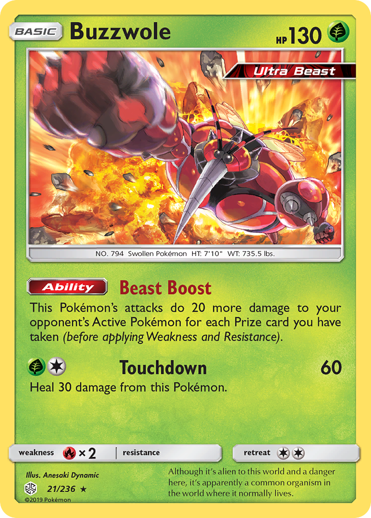 Buzzwole (21/236) [Sun & Moon: Cosmic Eclipse]