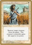 Swords to Plowshares (Mark Justice) [Pro Tour Collector Set]