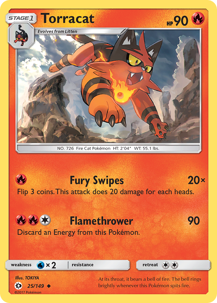 Torracat (25/149) [Sun & Moon: Base Set]