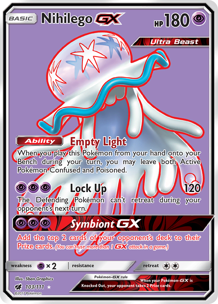 Nihilego GX (103/111) [Sun & Moon: Crimson Invasion]