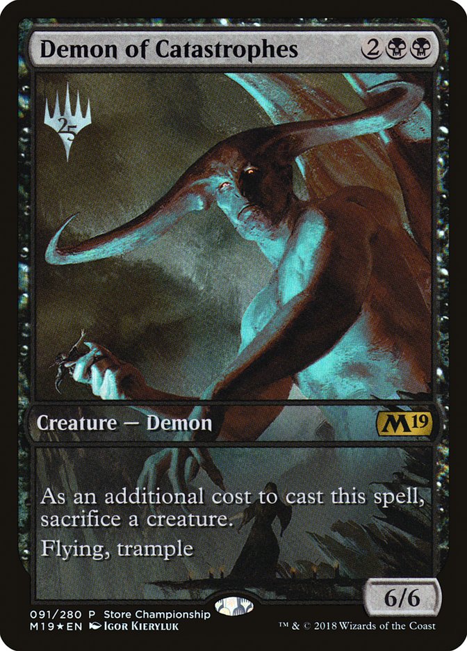 Demon of Catastrophes (Store Championship) [Core Set 2019 Promos]