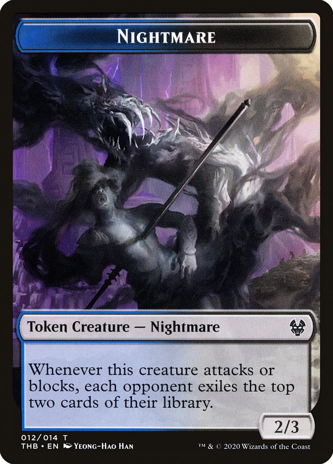 Satyr // Nightmare Double-sided Token [Theros Beyond Death Tokens]