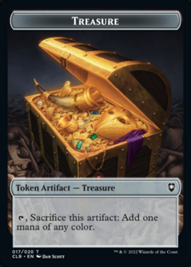 Treasure // Soldier Double-sided Token [Commander Legends: Battle for Baldur's Gate Tokens]