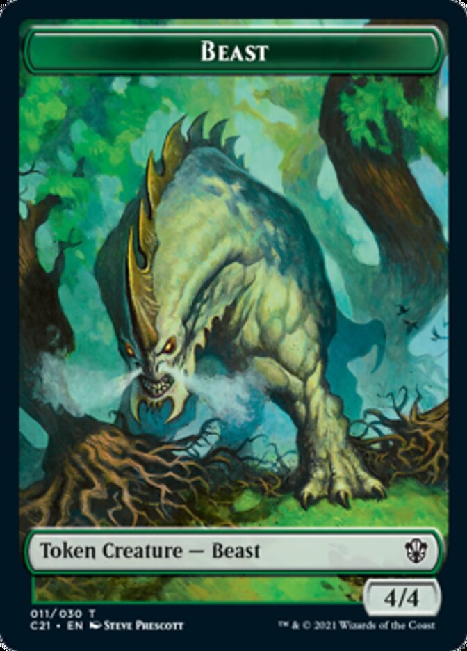 Beast (011) // Insect Token [Commander 2021 Tokens]