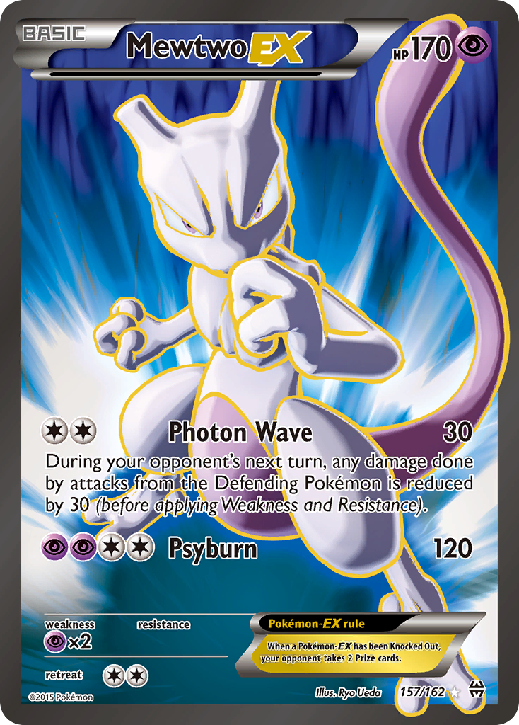 【PSA8】ミュウツーEX 英語 157/162 Mewtwo Pokemon TCG Mewtwo EX 157/162 XY Breakthrough English HP