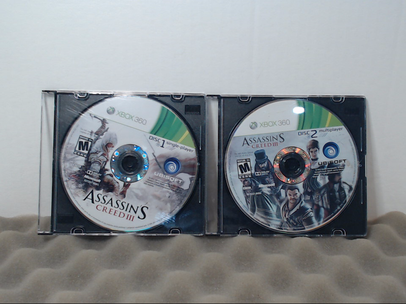 Assassin's Creed III (Microsoft Xbox 360, 2012) - Discs (1 & 2) Only