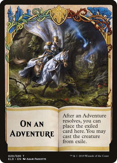 On An Adventure Double-sided Emblem [Challenger Decks 2020 Tokens]