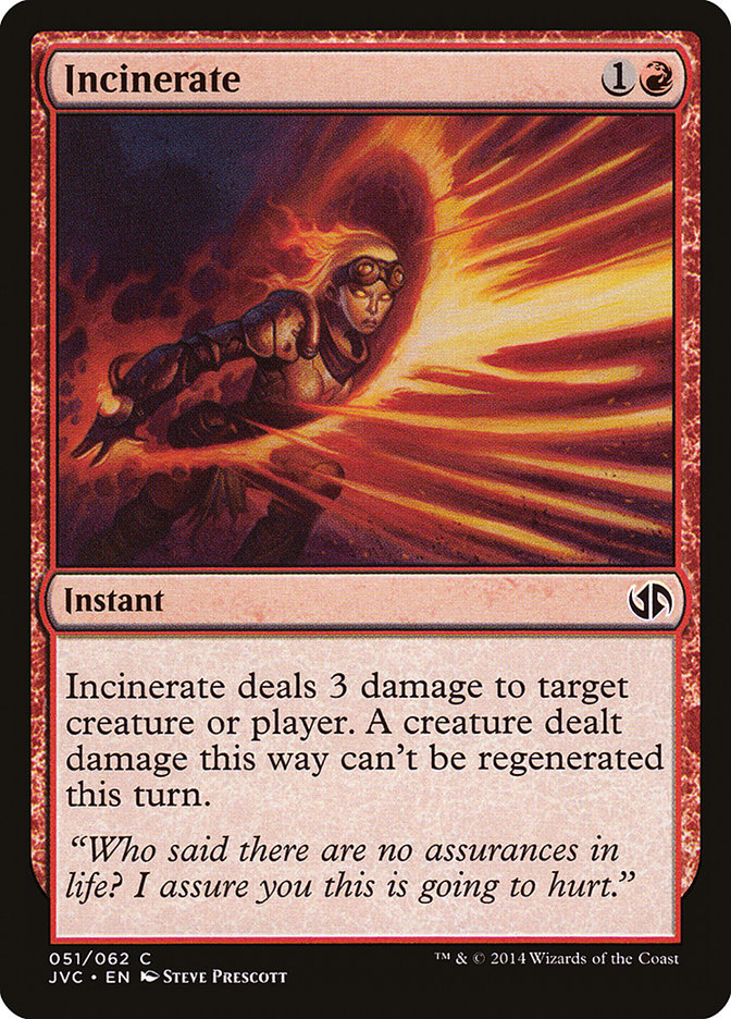 Incinerate [Duel Decks Anthology]