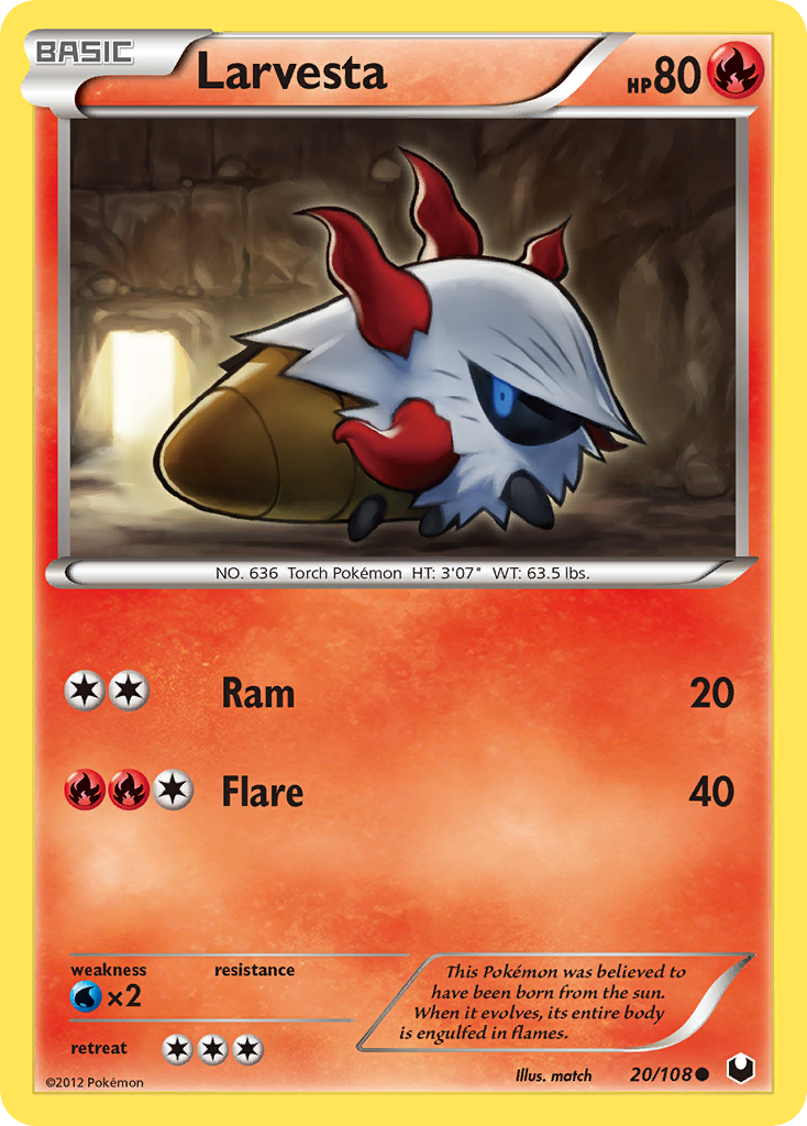 Larvesta (20/108) [Black & White: Dark Explorers]