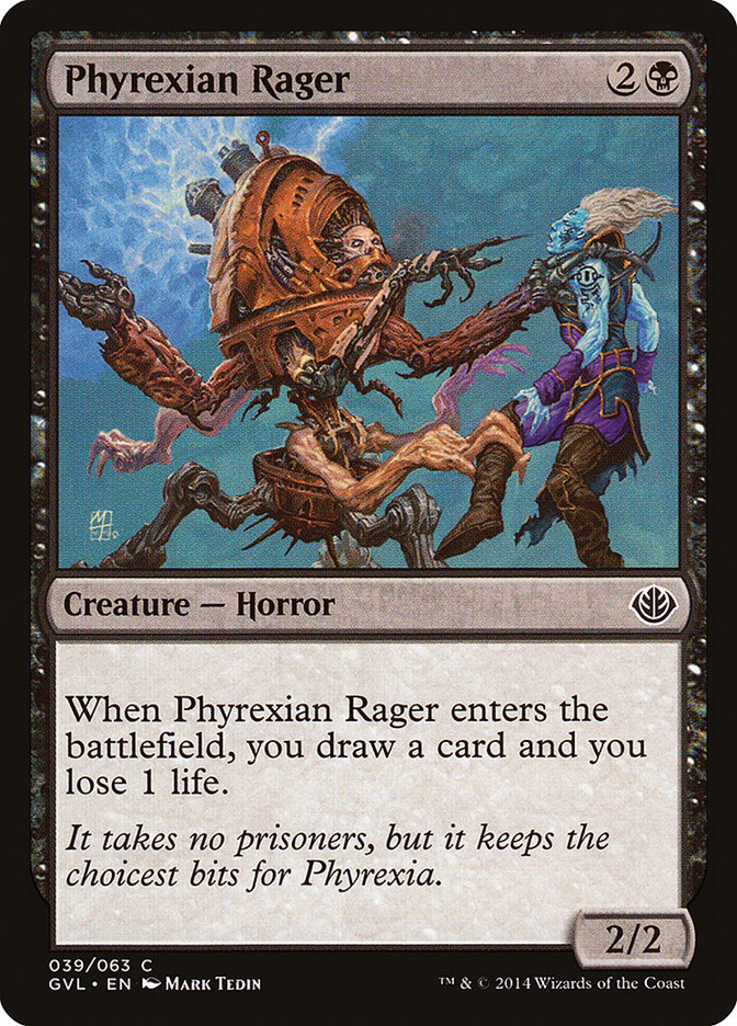 Phyrexian Rager (Garruk vs. Liliana) [Duel Decks Anthology]