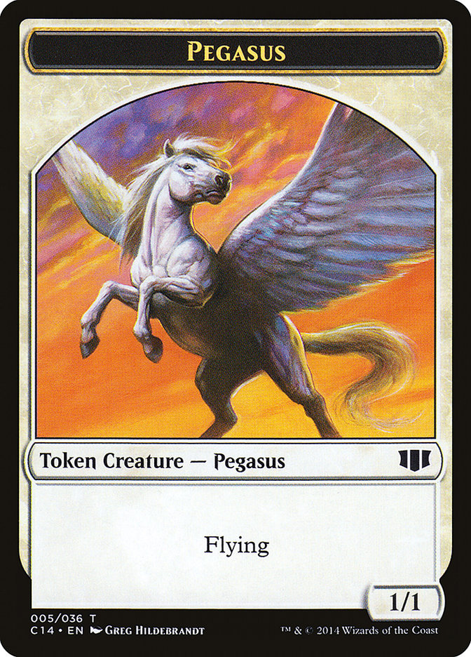 Kor Soldier // Pegasus Double-sided Token [Commander 2014 Tokens]