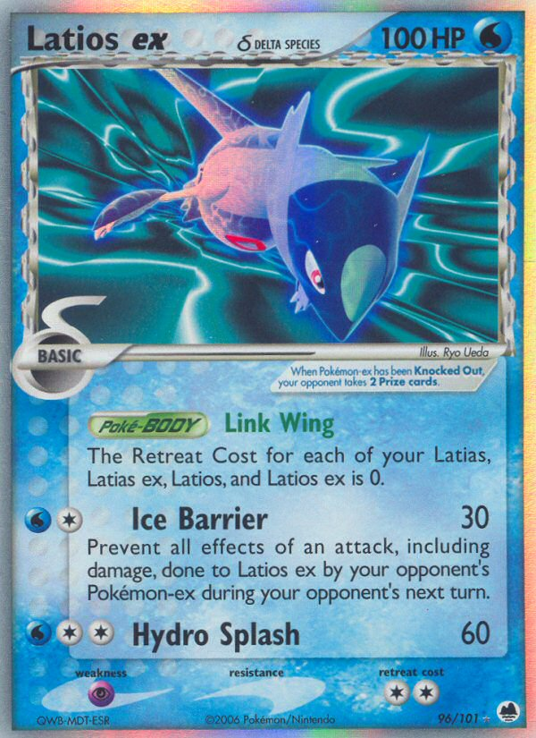 Latios ex (96/101) (Delta Species) [EX: Dragon Frontiers]