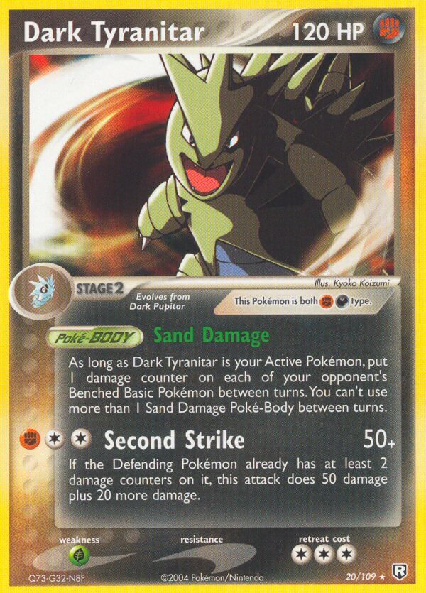 Dark Tyranitar (20/109) (Theme Deck Exclusive) [EX: Team Rocket Returns]