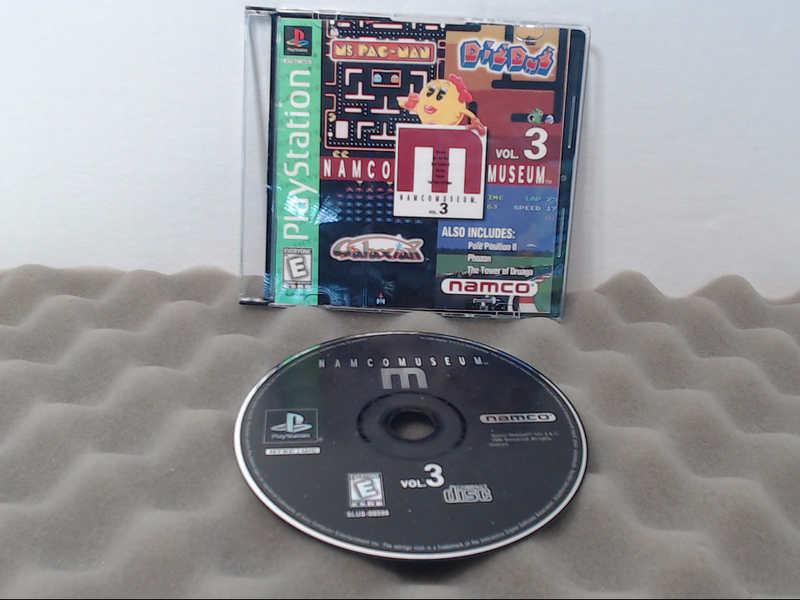 Namco Museum Vol. 3 (Sony PlayStation 1, 1996) -- Disc and Manual