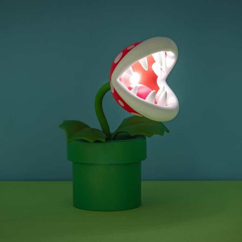 Super Mario Piranha Plant Posable 12” Lamp Light
