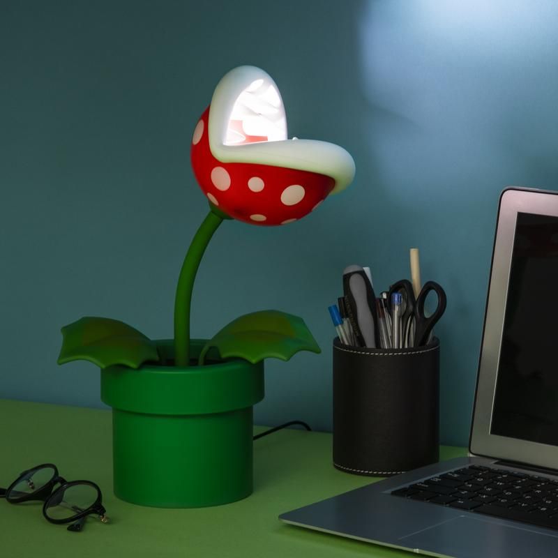 Super Mario Piranha Plant Posable 12” Lamp Light